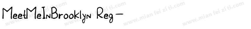 MeetMeInBrooklyn Reg字体转换